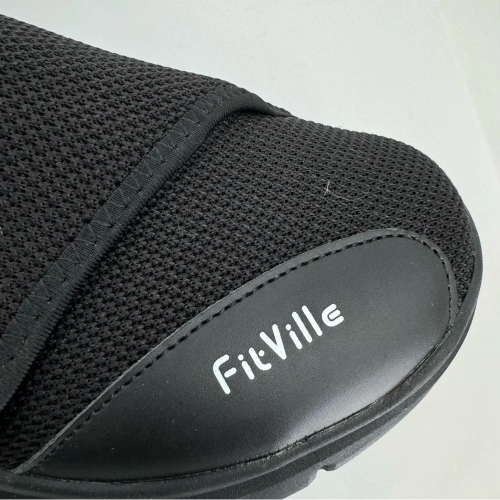 FitVille Men's 9 Diabetic Shoes Slip-On Adjustable Clogs Mules for Swollen Feet